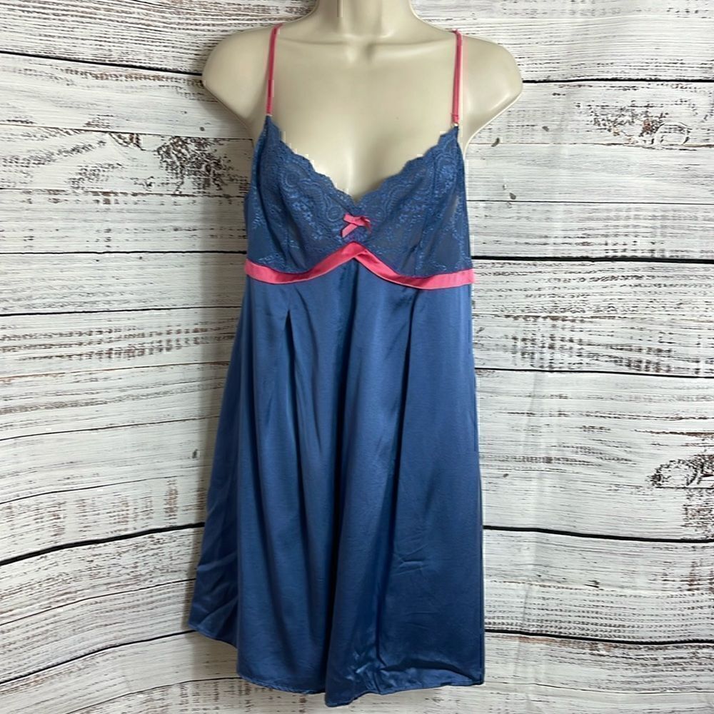 ‎Elle Macpherson intimates Womens large slip silk blend lingerie lace satin